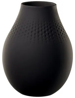 Zdjęcie produktu dla Villeroy & Boch 10-1682-5513, Wazon w kształcie słoika, Porcelana, Czarny, 200 mm, 2,336 l, 160 mm