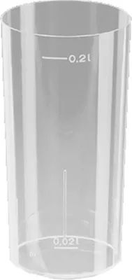 Produktbild von 500 Longdrinkglas 0,2 l Polystyrol - Einweg 200 ml