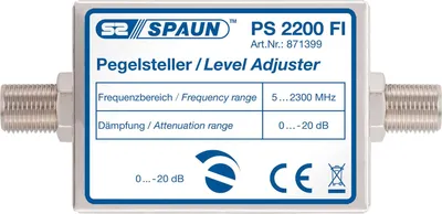 Produktbild von Spaun PS 2200 FI, Kabelsplitter, 5 - 2300 MHz, Silber, Metall, Weiblich, 0,5 dB