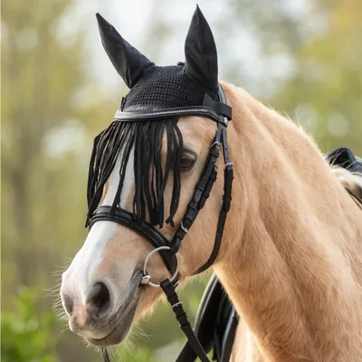 Image de Waldhausen Fliegenohren avec franges noir PON