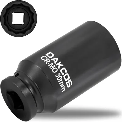 Obrázok produktu pre Nárazový kľúč, 30 mm, 12-hranný, 1/2", CR-MO, hĺbka 78 mm