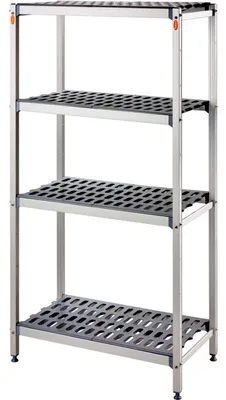Produktbild von Lagerregal aus Aluminium, 900x560x1680 mm (BxTxH)