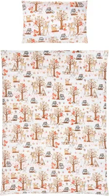 Produktbild von 3-teilige Bettwäsche 135x100 cm Abenteuer Wald / Bocioland