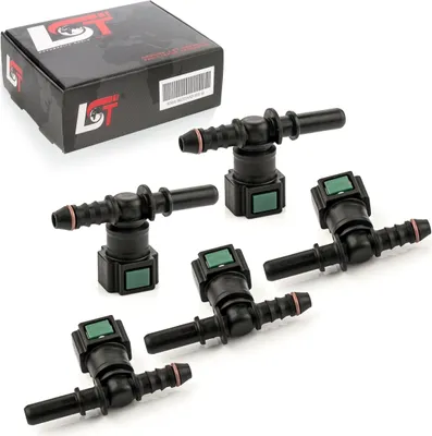 Produktbild von 5x Schnellverschluss Kraftstoffleitung T-Stück 7,89x6mm für CITROEN PEUGEOT