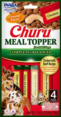 Immagine prodotto di Churu Dog Meal Topper Pollo con ricetta di manzo 4x14g