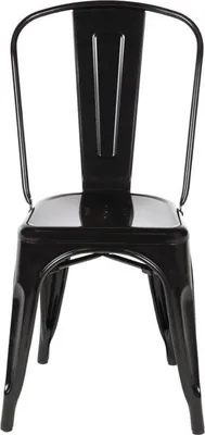 Produktbild von Bolero Bistrostuhl Aus Stahl Schwarz (4Er Pack)