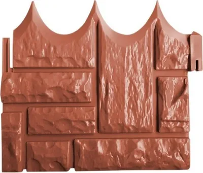 Produktbild von 6er Pack Rasenkante mit dekorativer Ziegelsteinoptik, Beet Einfassung, Gartenzaun, witterungsbeständiges ABS-Material , 1,54m - TERRABARIC Braun