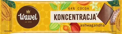 Zdjęcie produktu dla Wawel Czekolada Gorzka 64% Ashwagandha 20 g