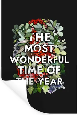 Produktbild von MuchoWow® Wandtattoo Wandsticker Wandaufkleber Weihnachten - Zitat - Aquarell 40x60 cm Selbstklebend und Repositionierbar - Wierderverwendbar - Selbstklebend