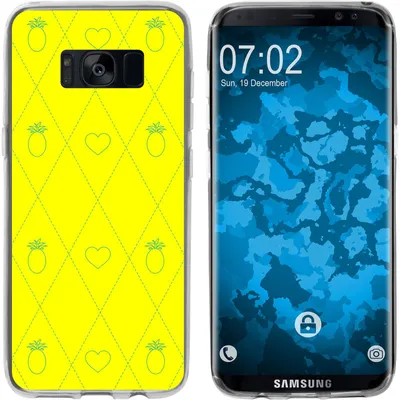 Produktbild von PhoneNatic Case kompatibel mit Samsung Galaxy S8 Silikon-Hülle Sommer Ananas M1