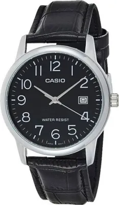 Produktbild von Casio Men's MTPV002L-1B Silver Leather Japanese Quartz Fashion Watch