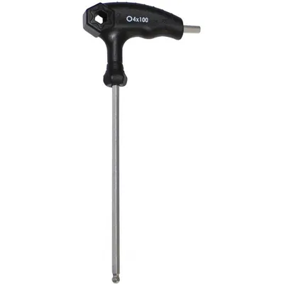 Produktbild von FORCE Innensechskant Schlüssel mit T-Griff und Kugelkopf 4mm