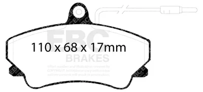 Immagine prodotto di EBC Kit pastiglie freno ULTIMAX2 Anteriore Renault 6025170170