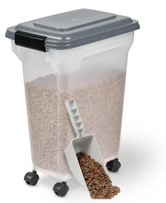 Productafbeelding van Voerton - Luchtdicht - 20 liter - Grijs - Met wielen en schep