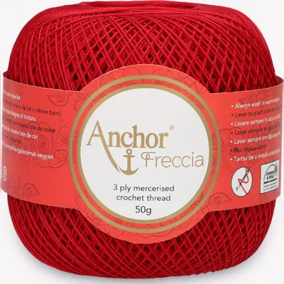 Zdjęcie produktu dla Anchor Freccia 16 – delikatna przędza bawełniana do filigranowego szydełkowania (kolor 00047)