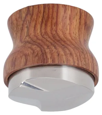 Produktbild von Inovra-Kaffeemaschine mit Palisandergriff – Edelstahl – Kaffeebedarf – Gleichmäßige Extraktion – Ergonomisches Design – 51 mm Durchmesser – Kaffee-Dosierer