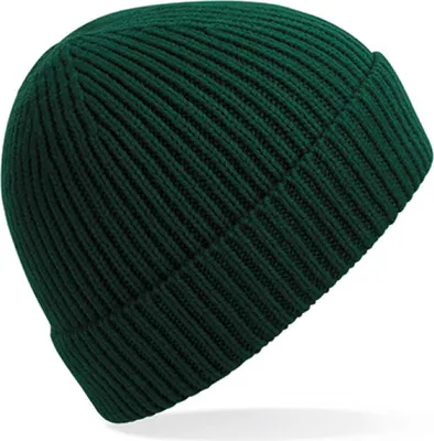 Image de Beechfield B380 | Bonnet à côtes en tricot technique - Farbe : Bottle Green - Größe : Taille unique