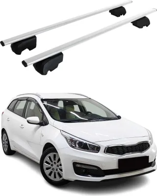 Obrázok produktu pre Priečne strešné nosiče pre Kia Ceed Break 2012-2018 Strieborná farba ABE