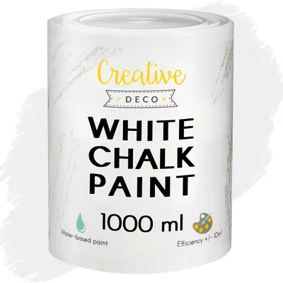 Productafbeelding van Creative Deco 1000 ml Witte Krijt-Verf