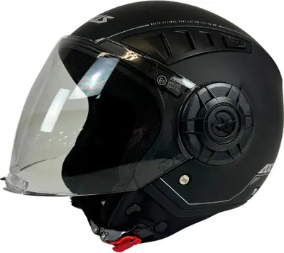 Produktbild von Axxis Metro S Solid Jethelm Schwarz L Schwarz L