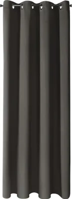 Produktbild von Design91 Dekorative Vorhänge zum Wohnzimmer PARISA dunkelgrau 135x250 cm Ösen