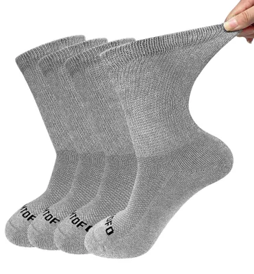 Imagen del producto de Solidchoice - Calcetines para diabéticos, para mujeres y hombres, de algodón, sin banda elástica