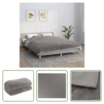 Zdjęcie produktu dla Living Store koc obciążeniowy z pokrowcem szary 200x225 cm 13 kg tkanina