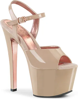 Produktbild von SKY-309TT Damen Sandale von Pleaser, Beige  , EU 40, US 10