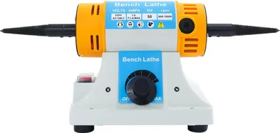 Immagine prodotto di Lucidatrice da tavolo - Lucidatrice da banco - Velocità 800-10000 giri/min regolabile - 320 W - 2 dischi in tessuto - Spina UE - 20×15 cm - Blu
