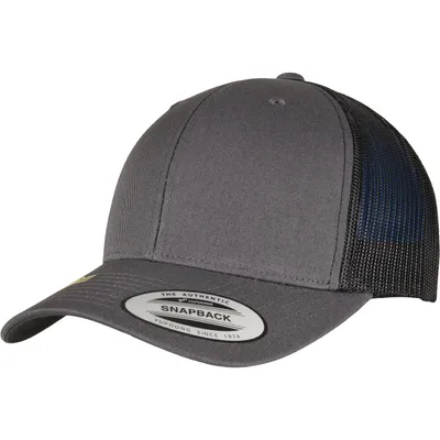 Produktbild von FLEXFIT 6606RT | YP Classics Recycled Retro Trucker Cap 2-Tone - Farbe: Charcoal/Black - Größe: One Size