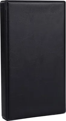 Produktbild von Visitenkarten Organizer, Visitenkarten Aufbewahrung für 240 Karten, Platzsparende Visitenkartenmappe für Büro Visitenkartenetui Flach, Visitenkartenbuch, Schwarz.