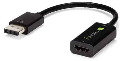 Produktbild von TECHLY Adapter DisplayPort M 1.4 auf HDMI F aktiv 8K schwarz