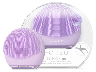 Produktbild von FOREO LUNA 4 go Gesichtsreinigungsbürste – Sanfte Reinigung & Massage – Kompaktes Beauty Tool für alle Hauttypen