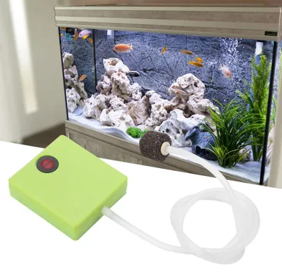 Productafbeelding van HighPerformance Aquarium Luchtpomp, Batterijaangedreven, Draagbare Zuurstofbeluchter