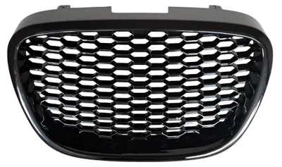 Immagine prodotto di Griglia anteriore nera lucida, senza emblema, compatibile con Seat Leon II (1P), Altea (5P) e Toledo III (5P)