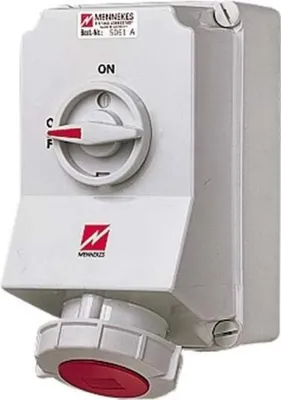 Obrázek produktu pro MENNEKES 5113A, Červená, Bílá, IP44, 400 V, 63 A
