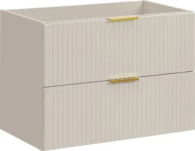 A product shot of a bathroom vanity cabinet.