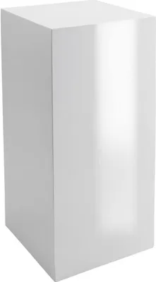 Produktbild von VIVANNO Podest Fiberglas PODEST Säule, Hochglanzweiß hochglanz - 30x30x60 cm