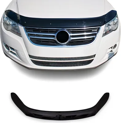 Produktbild von Motorhaube Deflektor Insekten Steinschlagschutz für VW Tiguan 2007-2016 Dunkel