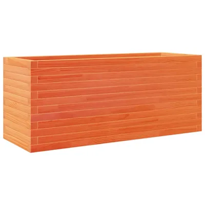 Produktbild von vidaXL Pflanzkübel Wachsbraun 110x40x45,5 cm Massivholz Kiefer