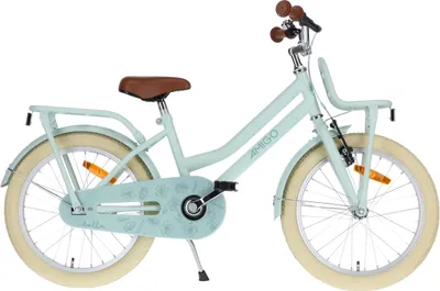 Produktbild von AMIGO Kinderfahrräder Mädchen Bella 18 Zoll 29 cm Mädchen Rücktrittbremse Grün