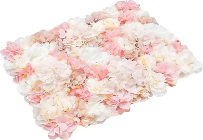 Immagine prodotto di Set di pannelli da parete floreali, fiori di seta realistici, facili da montare, rosa