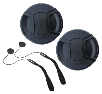 Immagine prodotto di Copertura per obiettivo da 58 mm, compatibile con obiettivi Canon da 18-55 mm e altri (2 pezzi)