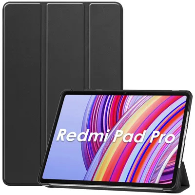 Produktbild von ProCase Hülle für Xiaomi Redmi Pad Pro 12,1 Zoll 2024, Schutzhülle mit Auto Schlaf/Wach Funktion für 12.1" Redmi Pad Pro Schutzhülle Case Smart Cover -Schwarz
