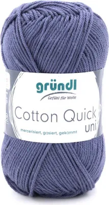 Produktbild von Gründl Baumwolle quick uni,50g.100%Baumwolle,mercerisiert,Häkel- u. Strickgarn,50g / 125 m,NS 3-4 137