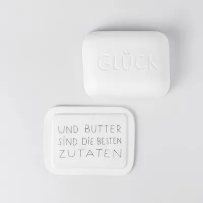 Zdjęcie produktu dla Räder Guten Morgen Butterdose Glück 14,5x11x5,5cm