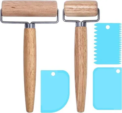 Produktbild von Holz Nudelroller Set 2-teilig Beuchenholt