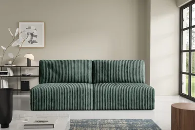 Produktbild von Intenso Modular Cord Schlafsofa mit Schlaffunktion BERGE, Grun