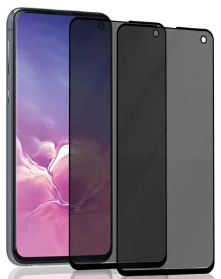 Obrázek produktu pro 2-balení Samsung S10E Ochranné sklo na displej Privacy - Tvrzené sklo 9H - Super kvalita 3D