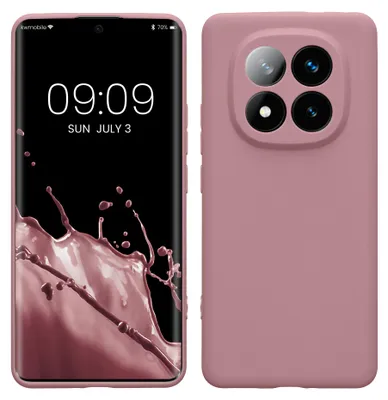 Produktbild von kwmobile Handyhülle für Xiaomi Redmi Note 14 Pro+ 5G / Redmi Note 14 Pro Plus 5G Hülle - weiches Handy Silikon Case - Schutzhülle Cover - Altrosa matt